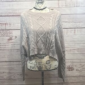 Polly cropped waist long sleeve knit